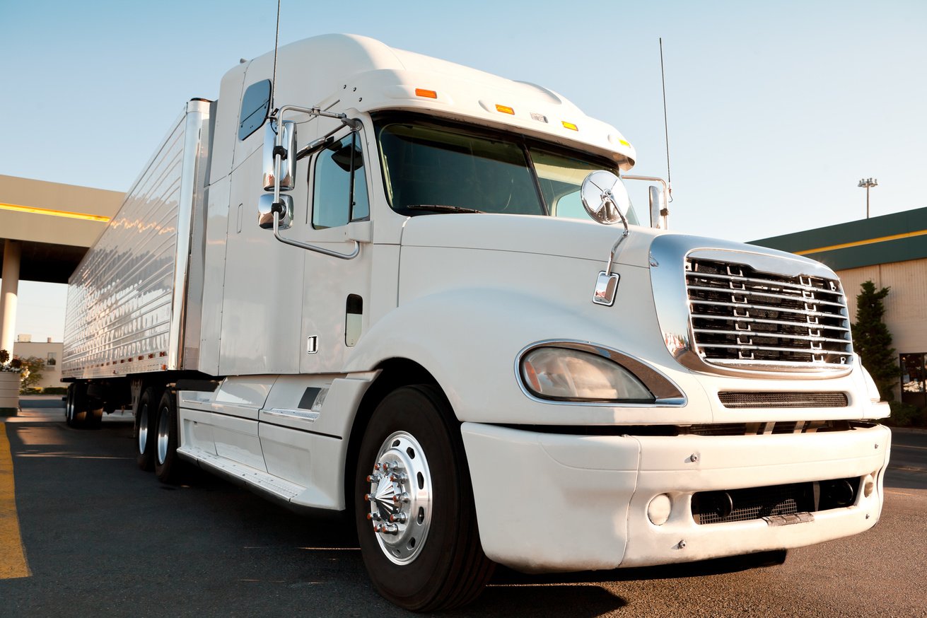 White Semi-Truck